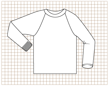 Firebrick Pullover - Dynamic Pattern