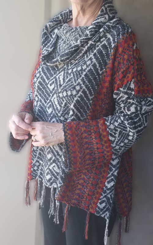 Abstract Sideways Pullover - Dynamic Pattern