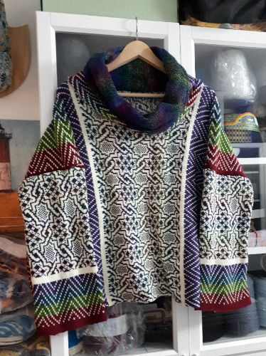 Abstract Sideways Pullover