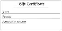 Gift Certificate