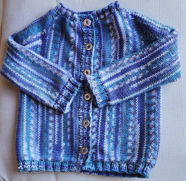 2 Hour infant Cardigan - Dynamic Pattern