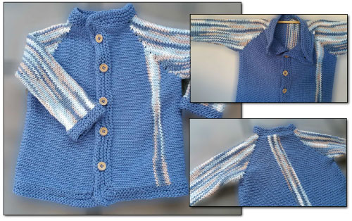 2 Hour infant Cardigan - Dynamic Pattern