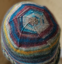 Shaped Crown Beanie - Dynamic Pattern