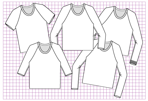 Periwinkle Pullover - Dynamic Pattern
