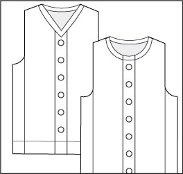 Cilantro Button Vest - Dynamic Pattern