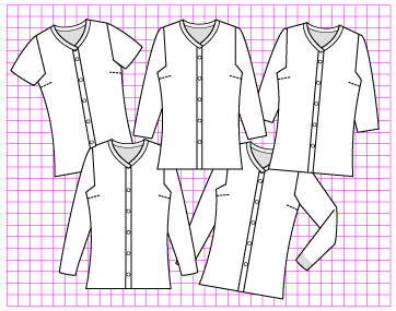 Dogwood Cardigan - Dynamic Pattern
