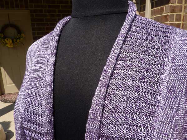 Women's Elongated Stitches Cardigan - Dynamic Pattern