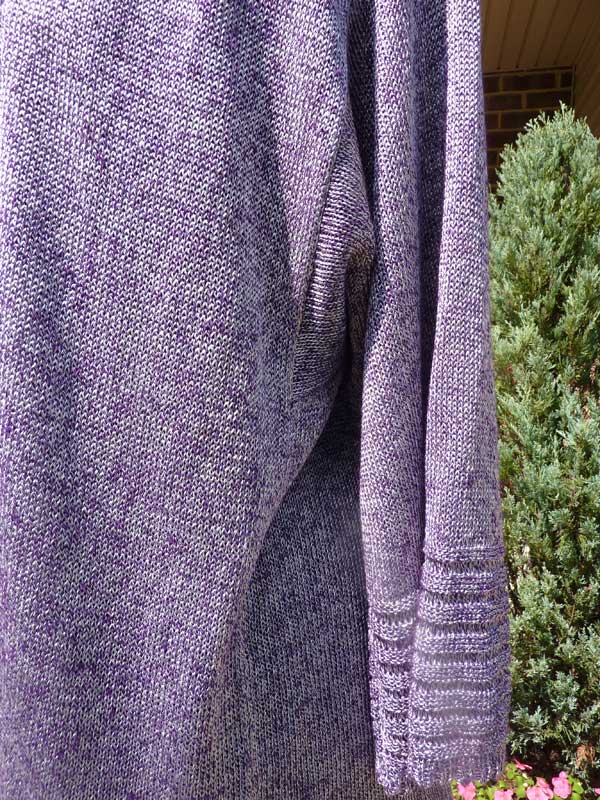 Women's Elongated Stitches Cardigan - Dynamic Pattern