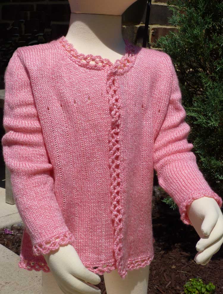 Girl's Basic Cardigan - Dynamic Pattern