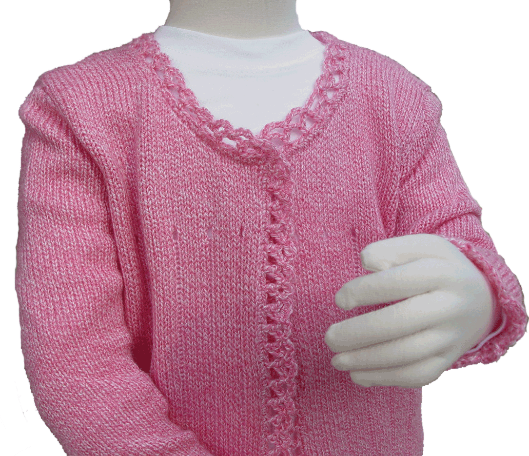 Girl's Basic Cardigan - Dynamic Pattern