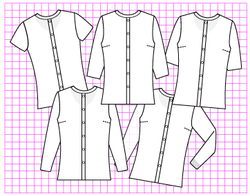 Lilac Cardigan - Dynamic Pattern