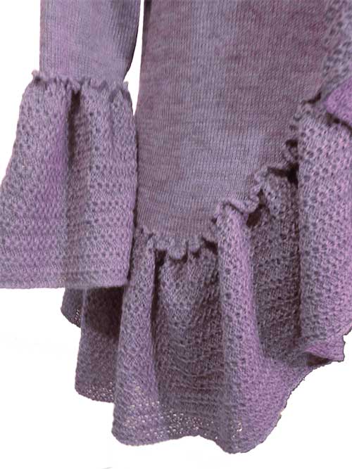 Ruffled Cardigan - Dynamic Pattern