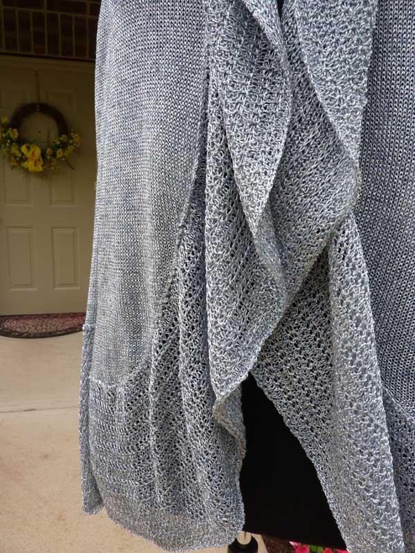 Ruffled Cardigan - Dynamic Pattern