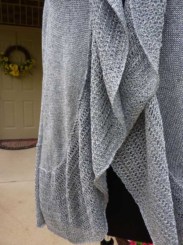 Ruffled Cardigan - Dynamic Pattern