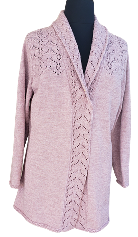 Shawl Collar Cardigan - Dynamic Pattern