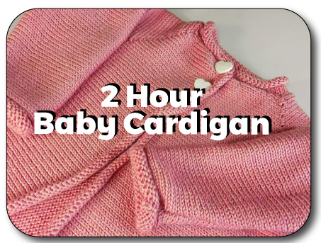 2 Hour Baby Cardigan Knit In Now Course