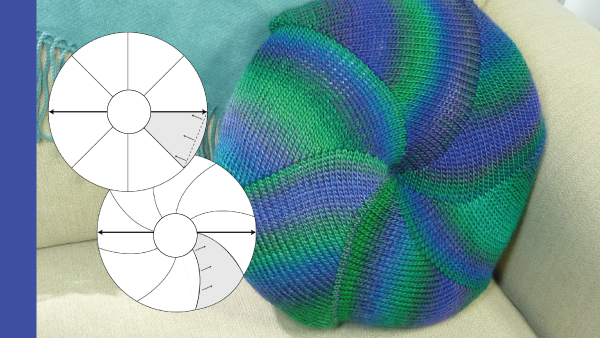 Pinwheel Circles - Shortrow Fun Knit In Now Course