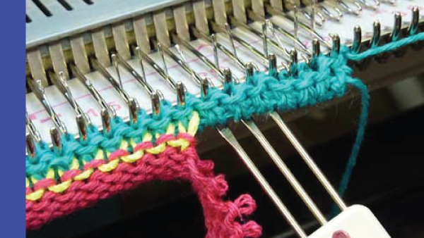 Weaving Cast on Knit In Now Course