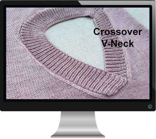 Crossover V-Neckband - knit-along
