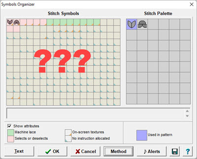 DesignaKnit: Missing Stitch Symbols