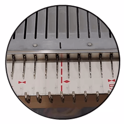Needle strip shifting on a knitting machine needle bed