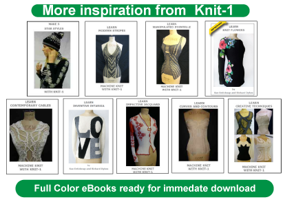 machine knitting books by knit-1