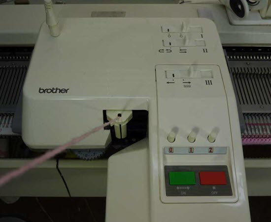Garter Carriage Accessory for Knitting Machines Garter carriage on a knitting machine