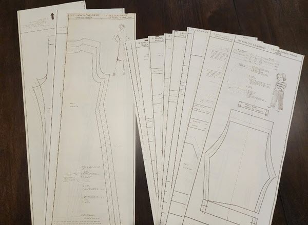 Knit Pattern Set for a Knitting Machine Knitting Machine knit pattern set