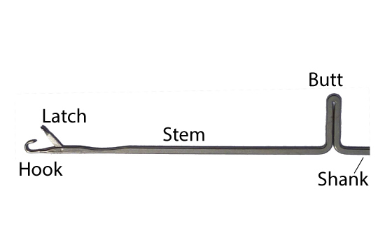 Definition of 'Needle' in machine knitting. Explore our comprehensive glossary for more terms and techniques at Knit It Now Knitting Machine needle