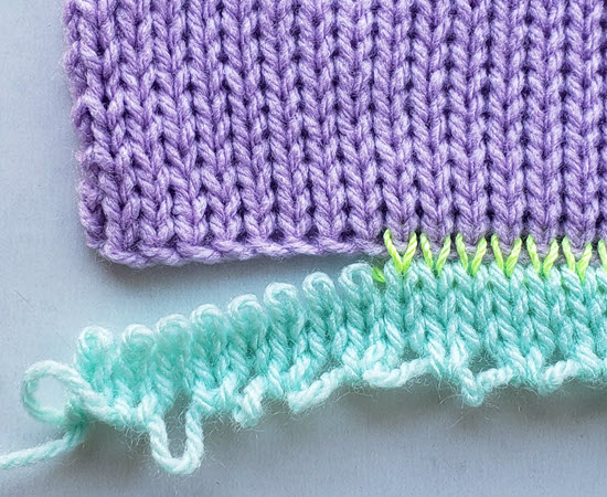 Scrap Yarn Used in Machine Knitting Example of scrap yarn in machine knitting