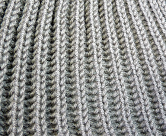 Tuck Rib technique using tuck stitches on double bed machines Tuck Rib technique in machine knitting