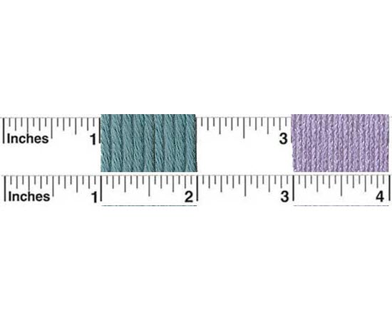 Wraps Per Inch method for measuring yarn thickness