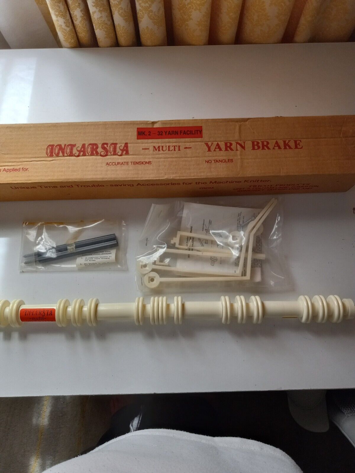 Yarn Brake device for smooth knitting and preventing yarn tangling Yarn Brake for preventing tangling in machine knitting