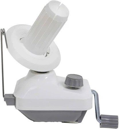 Yarn Winder in Use for Machine Knitting Preparation Yarn winder preparing yarn for machine knitting