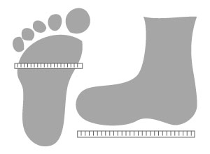 Child and Adult sock knitting sizing charts