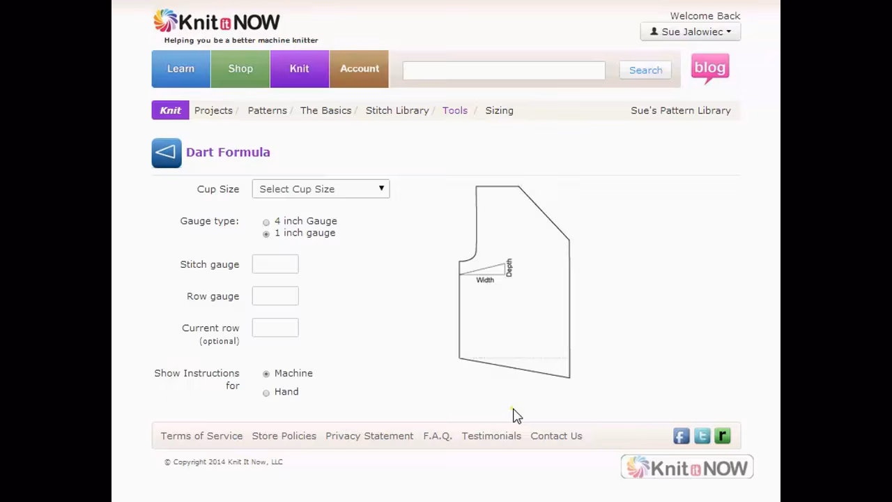 Bust Dart Tool Tutorial for Machine Knitting