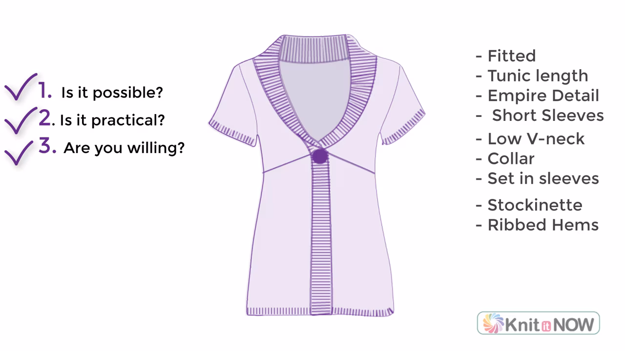 Copy a Ready To Wear Sweater Tutorial for Machine Knitting