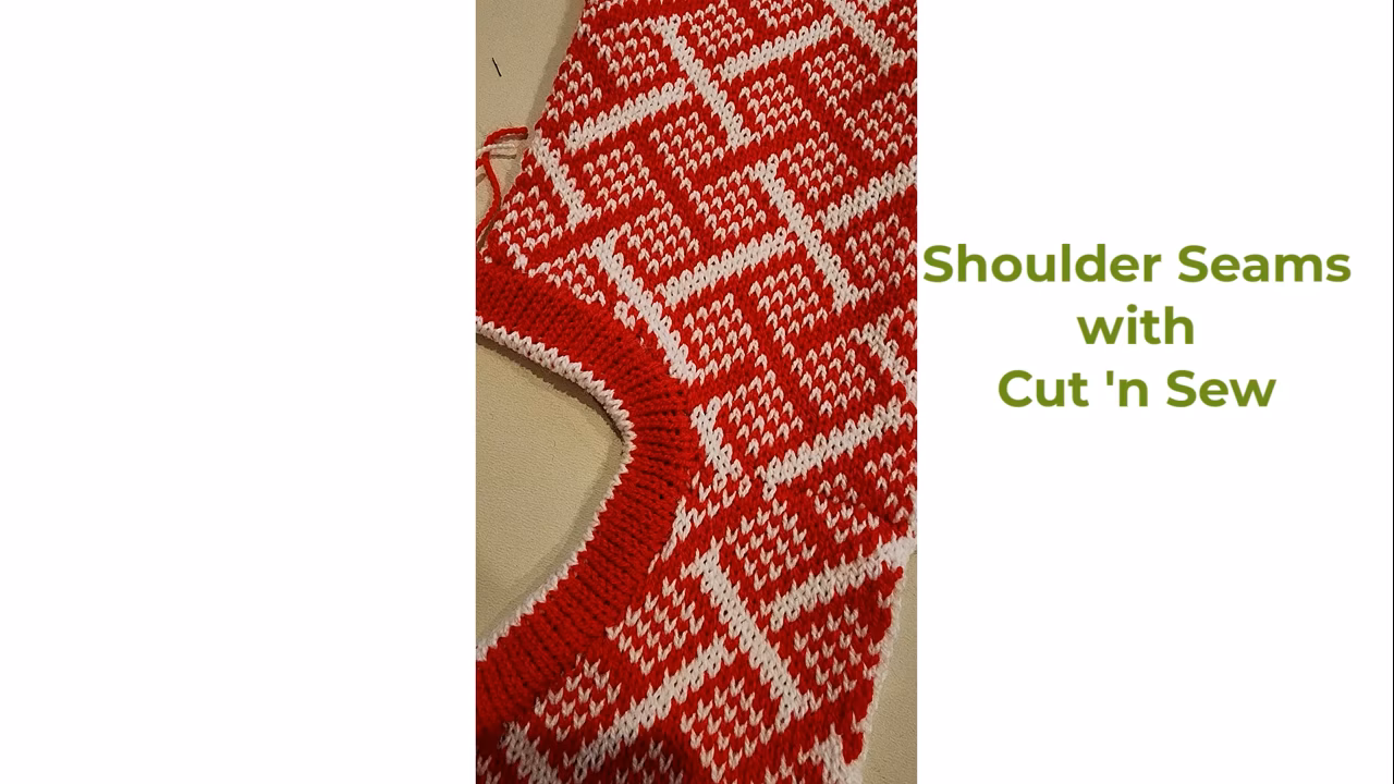 Cut n Sew Shoulder Perfection Tutorial for Machine Knitting