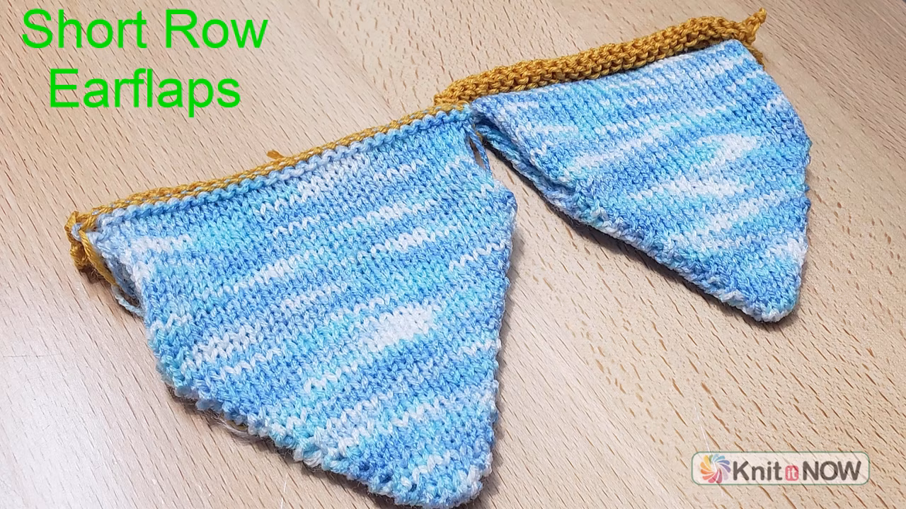 Ear Flaps with Short Rows Tutorial for Machine Knitting