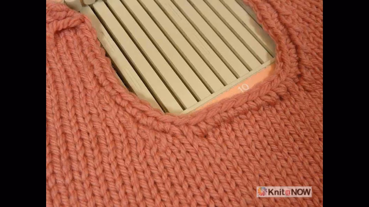 Easy Round Neck Shaping Tutorial for Machine Knitting