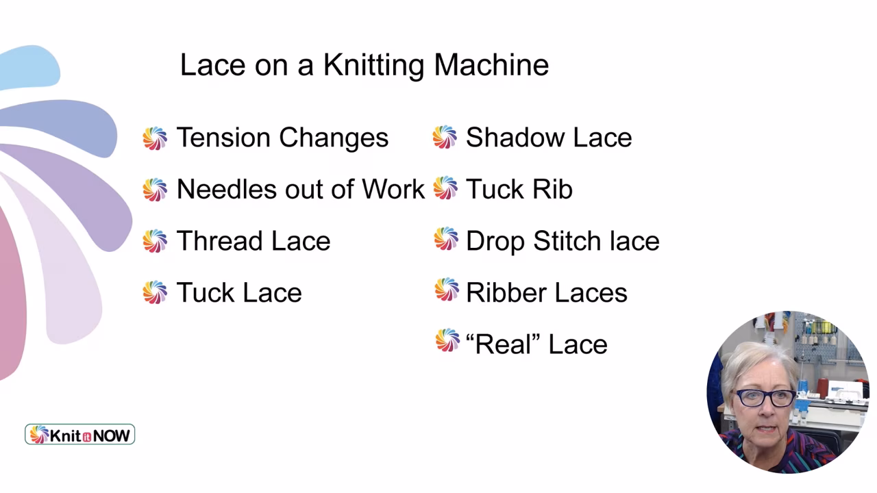 Live replay: Lace on the knitting machine