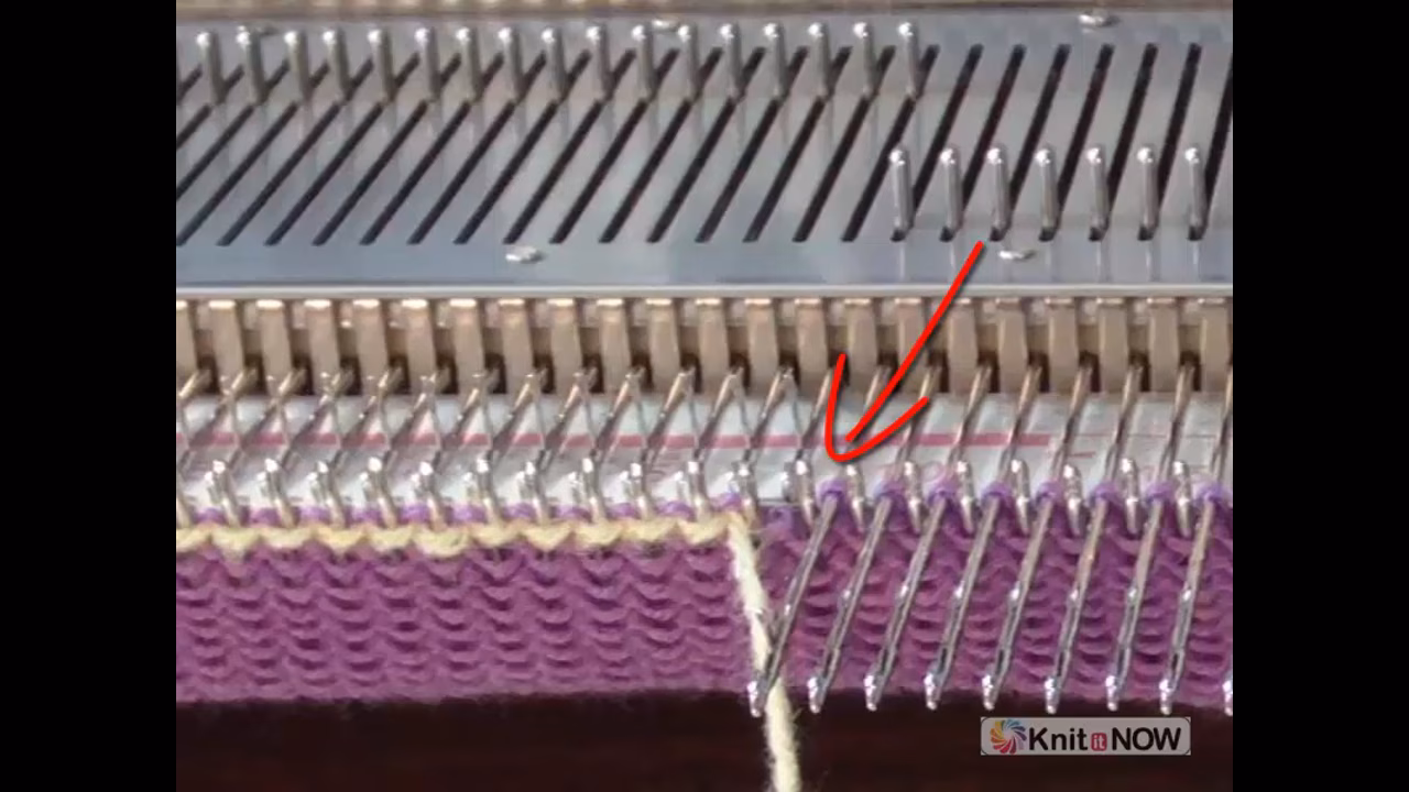 No Dropped Stitches Tutorial for Machine Knitting