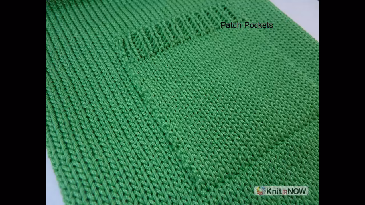 Patch Pockets Tutorial for Machine Knitting