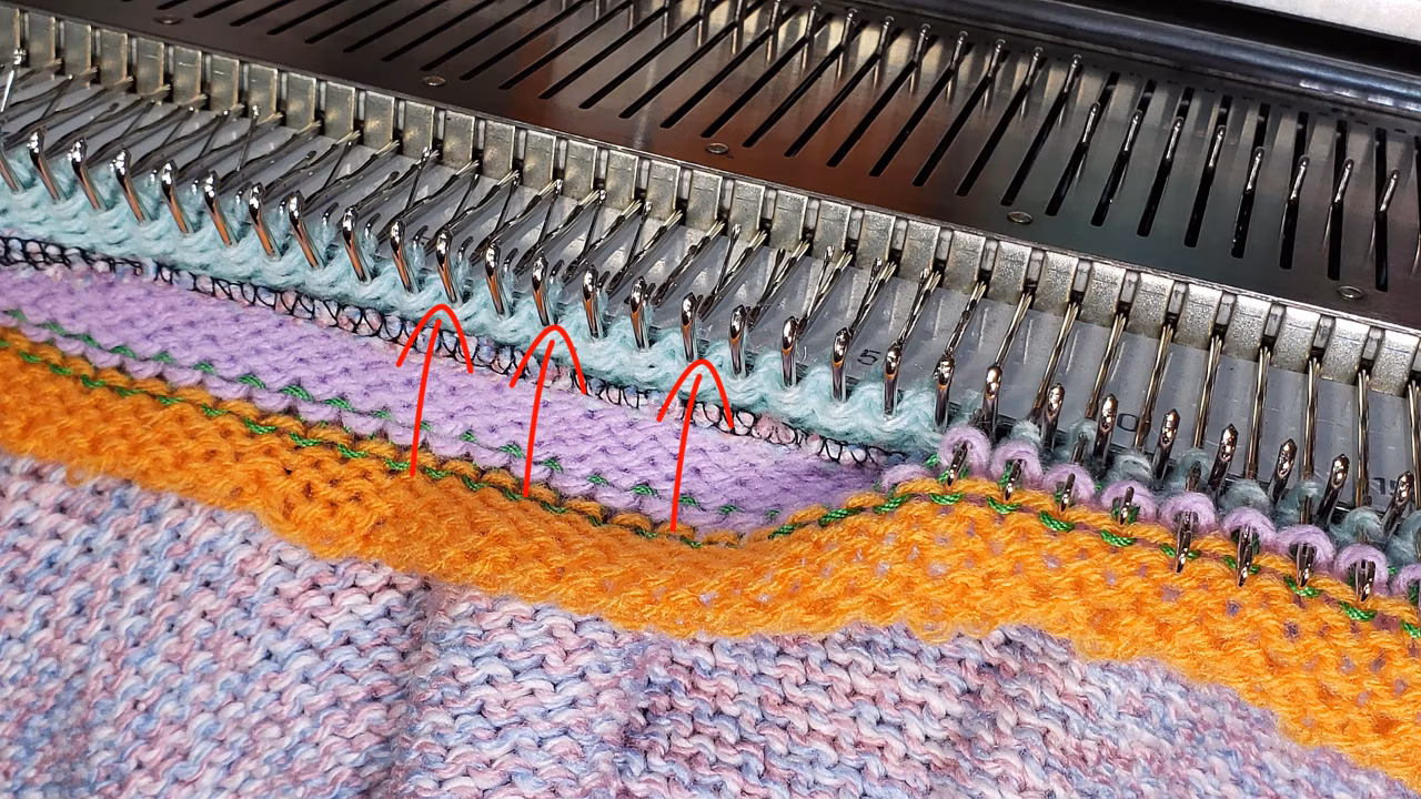 2 Piece Industrial Band Tutorial for Machine Knitting
