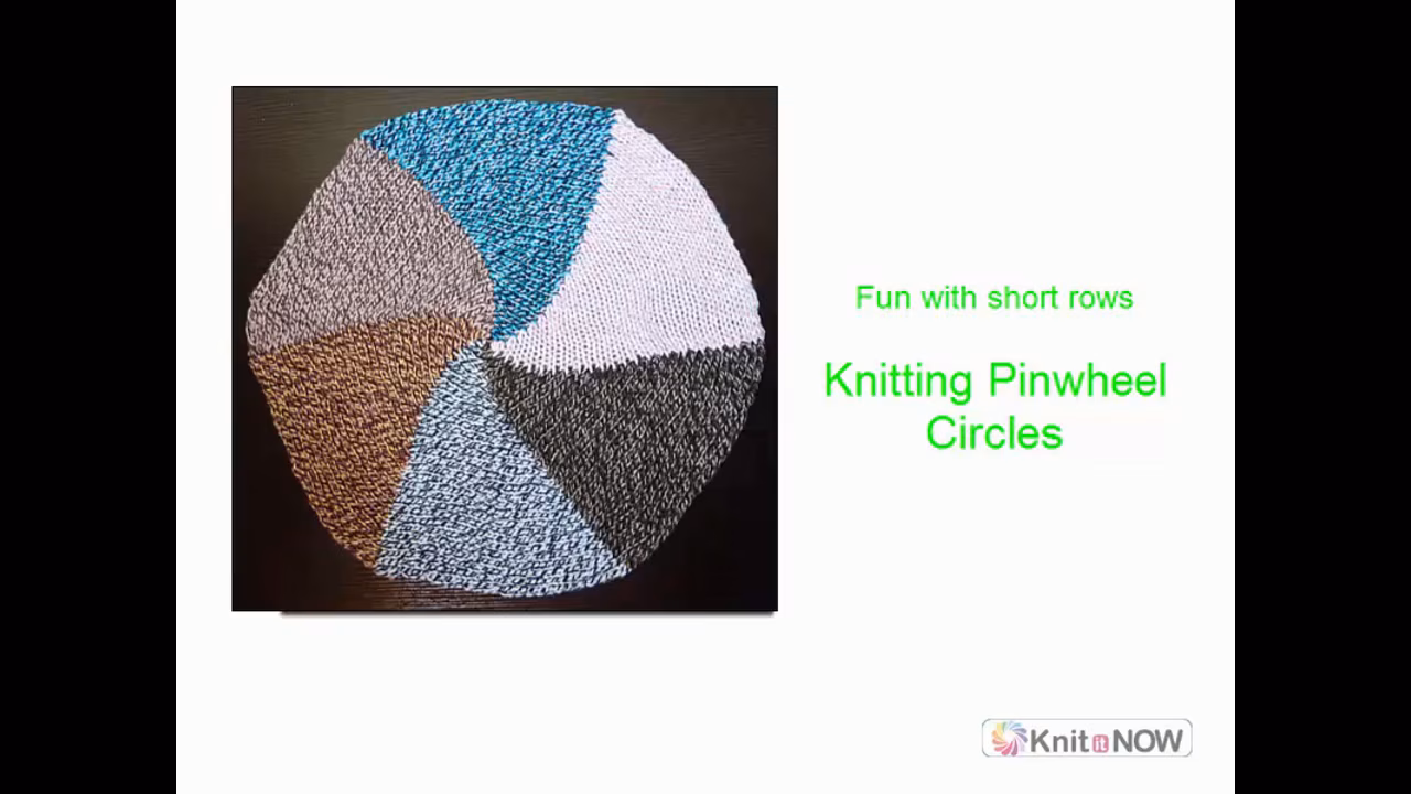 Pinwheel Circles - Shortrow Fun Tutorial for Machine Knitting