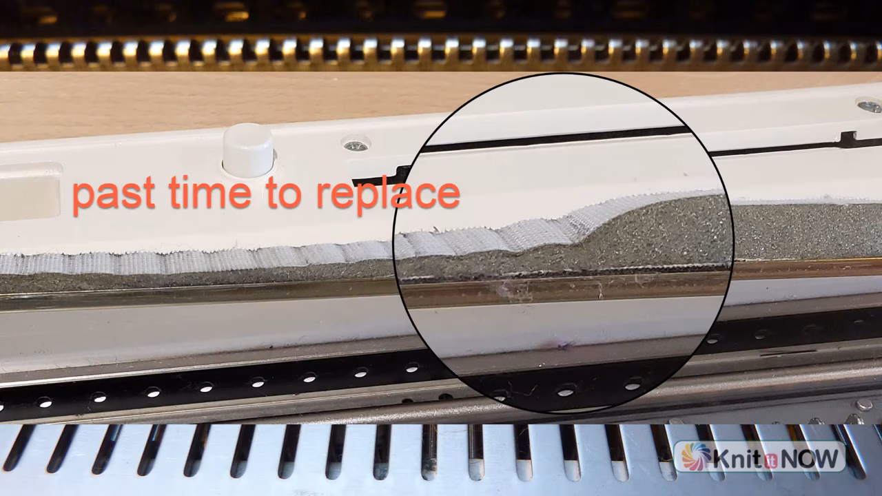 Replacing a Sponge Bar Tutorial for Machine Knitting