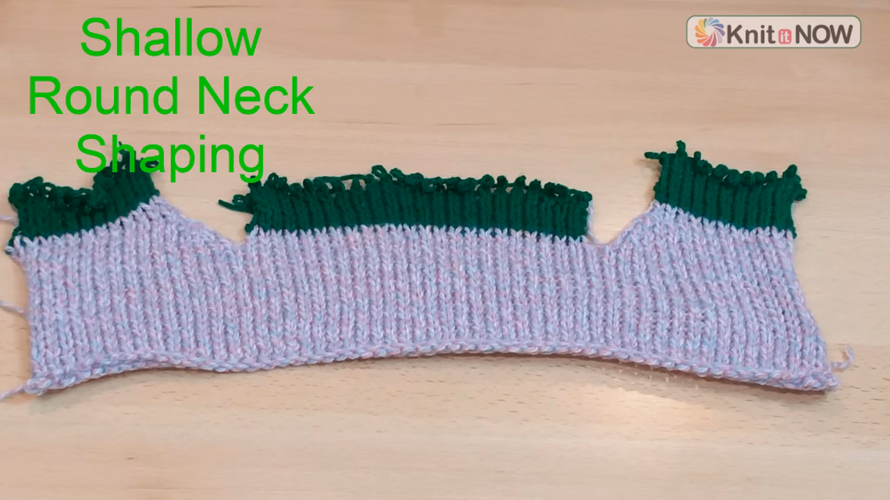 Shallow Round Neck Shaping Tutorial for Machine Knitting