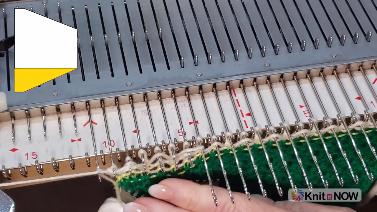 Short Row in Pattern Tutorial for Machine Knitting