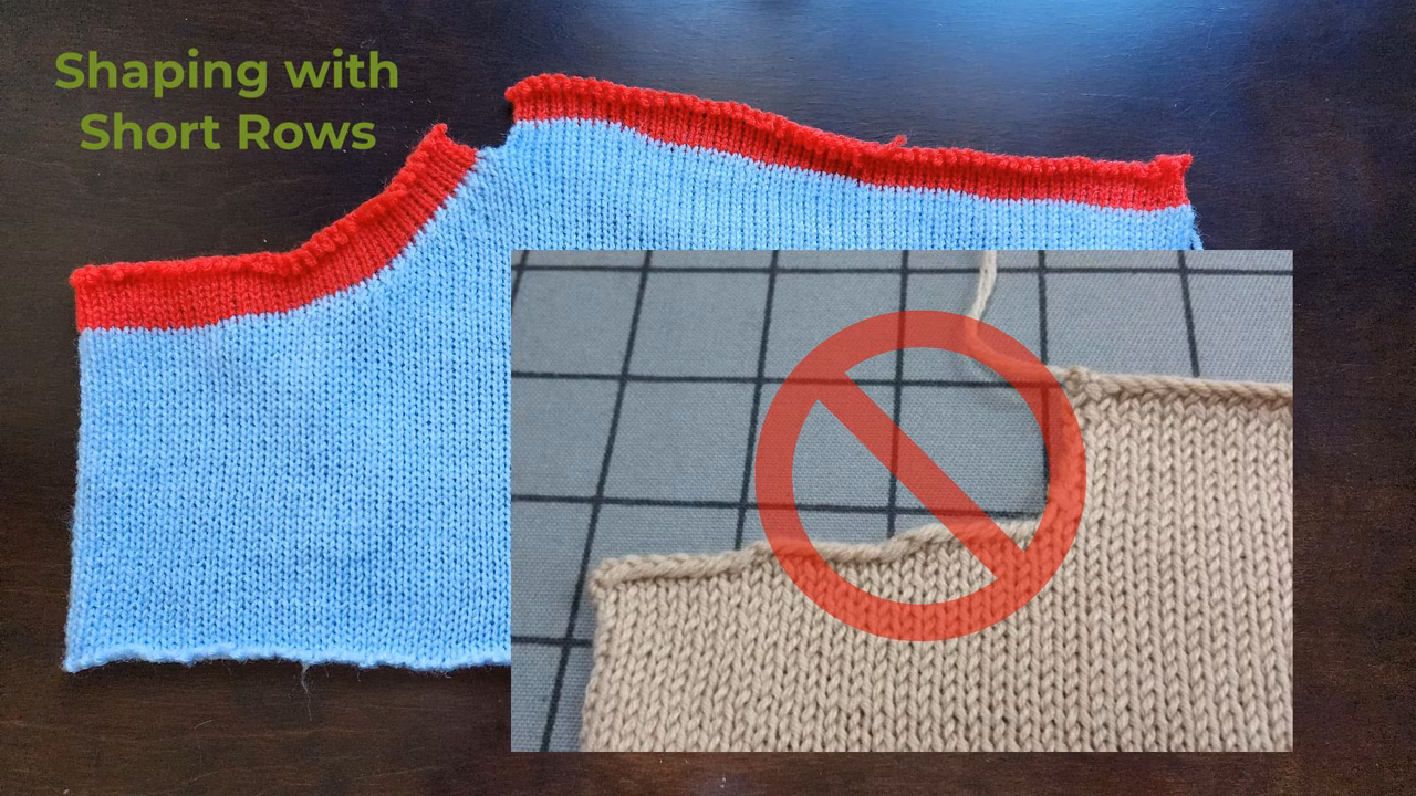 Short Row Neckline and Shoulder Shaping Tutorial for Machine Knitting