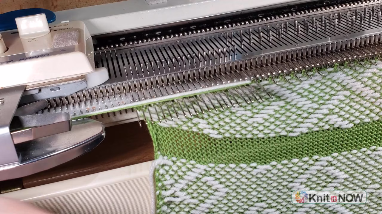 Short Rows in Knitweave Tutorial for Machine Knitting